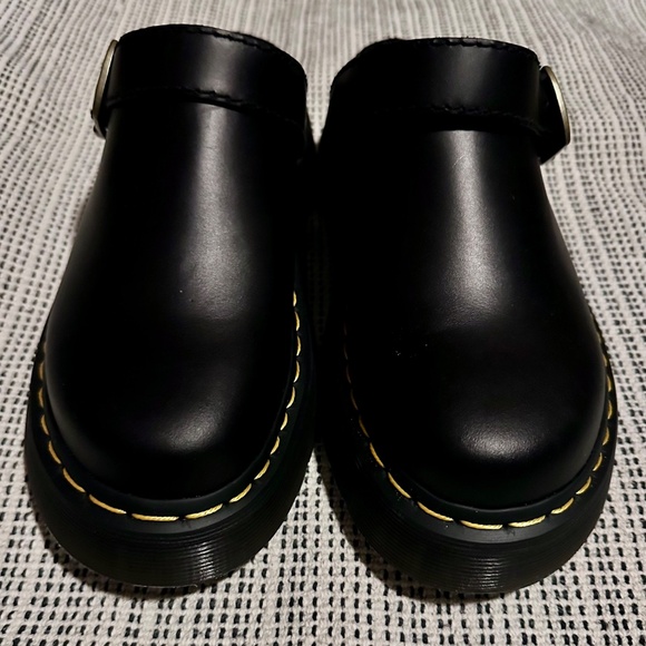 Dr. Martens Zebzag Leather Platform Mules - Picture 3 of 6